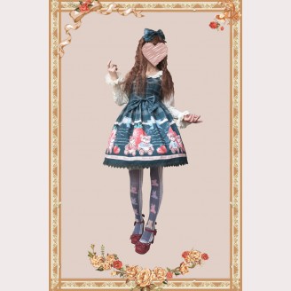 Infanta Strawberry Bear Lolita Dress JSK (IN913)